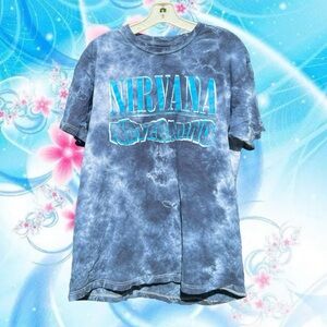nirvana blue tie dye tshirt